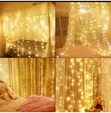 300 LED Taa za Pazia za Dirisha 3x3m Nyeupe Zenye Joto - 3