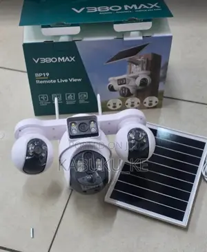 Kamera ya Usalama ya V380Pro 4-Lens Solar 4G PTZ