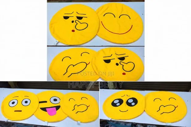 Adorable Emoji Throw Pillows - 1