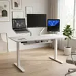 1.2m White Electric Standing Desk - Inayoweza Kurekebisha Urefu - 2