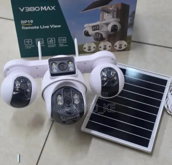4G Solar CCTV Camera with 4 Lenses & AI Tracking - 1