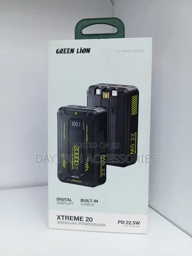 Green Lion Xtreme 20 Power Bank 20000mAh PD 22.5W - 1