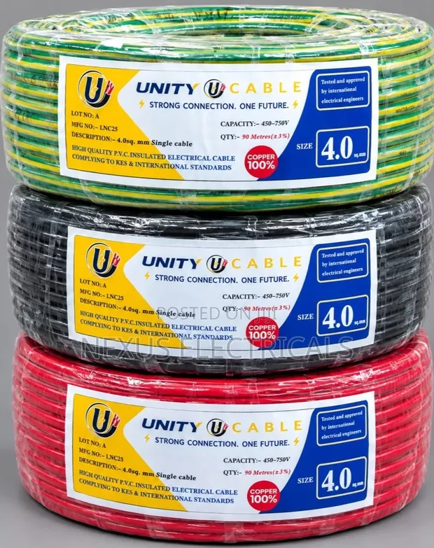 Unity Cable Original 100% Copper 4mm - 1
