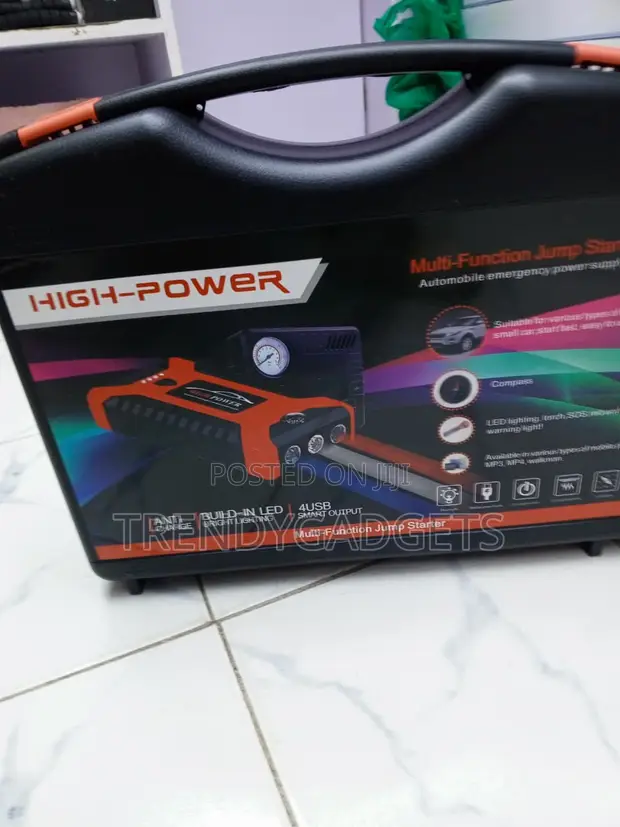 4-in-1 Emergency Car Jump Starter Kit with Tire Inflator - 1