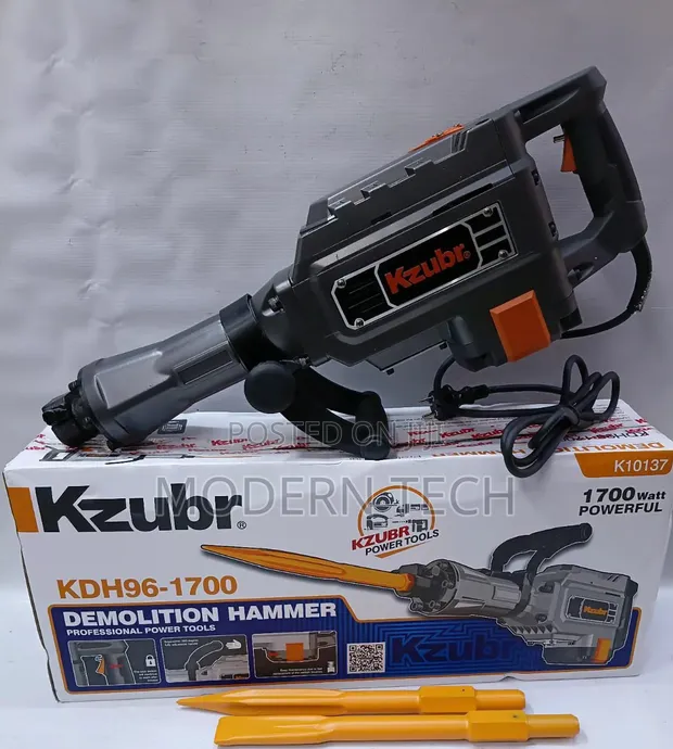 Kzubr 1700W Heavy Duty Demolition Hammer - 1