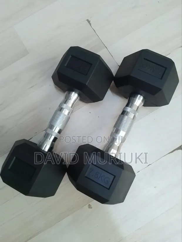 7.5KG Hexagonal Dumbbell Pair - 1