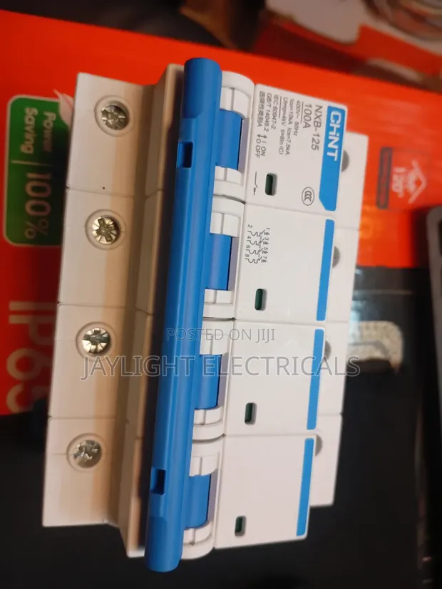 4-Pole 100A DIN Rail Mount MCB Circuit Breaker - 1