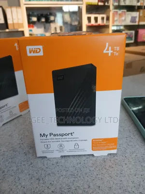WD 4TB My Passport External Hard Drive