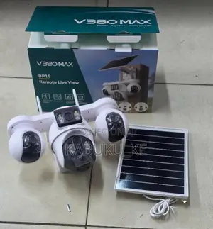 4G Solar Outdoor CCTV Camera with 4 Lenses & Audio