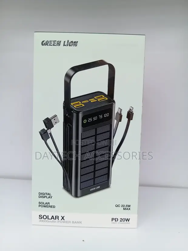 Green Lion Solar X Power Bank 30000mAh - 1