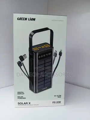 Green Lion Solar X 30000mAh Power Bank PD 20W