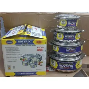 Matrix Set ya Sufuria 4 za Chuma cha Kutolea Nje