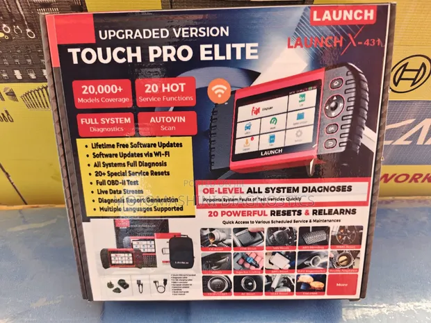 Launch X431 Touch Pro Elite Mashine ya Kuchunguza Mifumo Yote ya OBD-II - 1