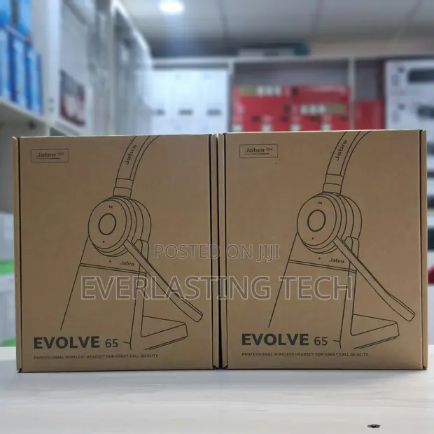 Jabra Evolve 65 MS Stereo Wireless Headset with Charging Stand - 1