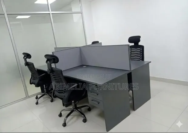 4-Way Workstation with Conference Seats - 1