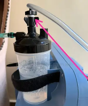 Humidifier Bottle with Connector for Oxygen Concentrators
