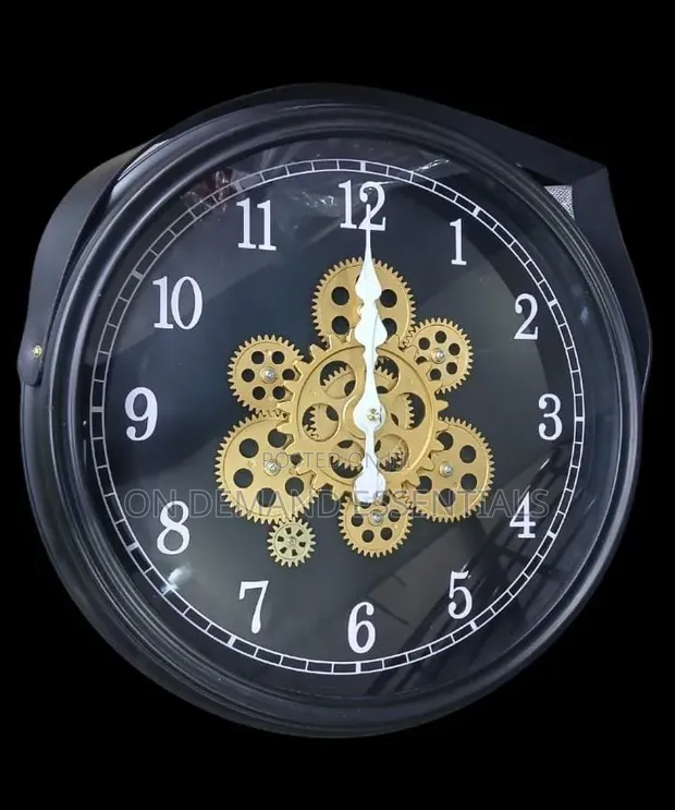 Rotating Moving Gear Wall Clock - 1