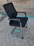 Kiti cha Ofisi Nyeusi cha Mesh kwa Wageni na Mikutano - 2