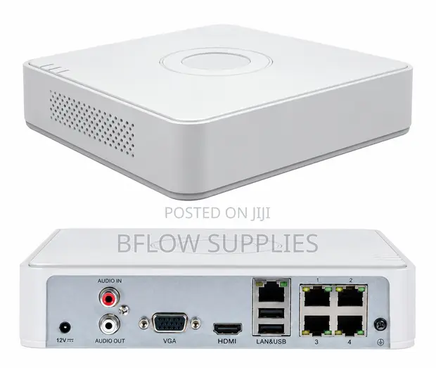 Hikvision 4-Channel NVR ya Plastiki - 1