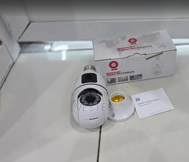 V380 Pro Bulb Nanny Cam - Panoramic Wireless Security Camera - 1