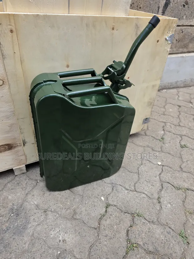 Jerrycan ya Chuma ya Mafuta na Spout 20L - 1