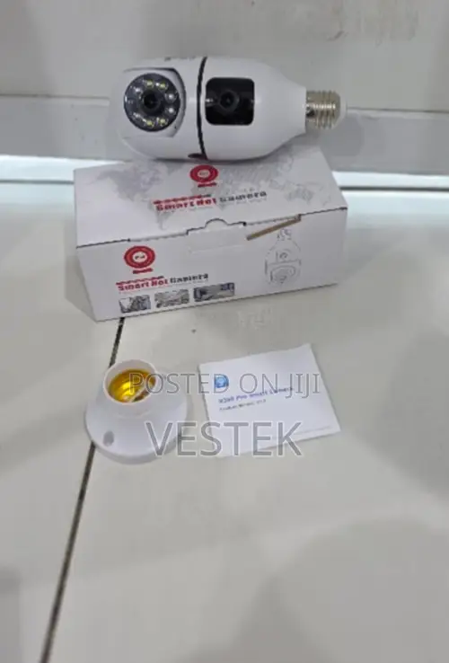V380 Pro Light Bulb Camera 1080P HD WiFi PTZ Security CCTV - 1