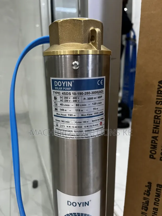 Doyin 1HP Solar Submersible Water Pump - 1