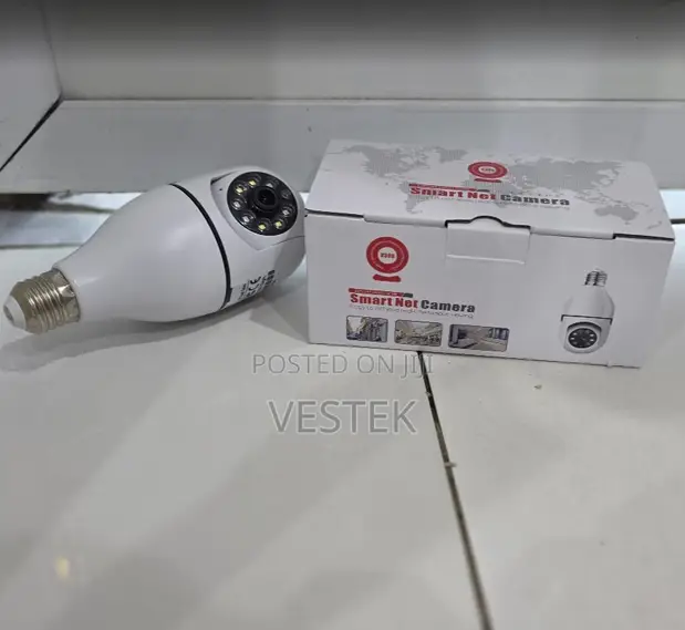 V380 Pro Single Lens Smart Bulb CCTV Camera - 1080P HD WiFi - 1