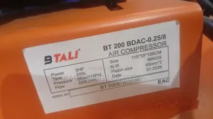 BTali 200 Litre Belt-Drive Compressor (Double Piston)