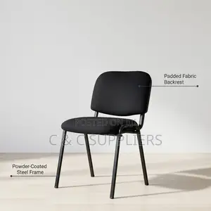 Black Fabric Tosca Guest Chair