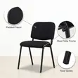 Black Fabric Tosca Guest Chair - 3