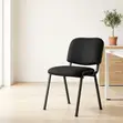 Black Fabric Tosca Guest Chair - 4