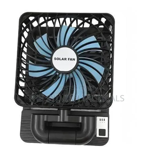 Portable Solar Rechargeable Mini Table Fan - 1