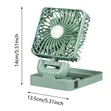 Portable Solar Rechargeable Mini Table Fan - 2