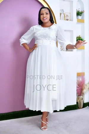 Gauni la Chiffon na Mkanda - Jipya Kabisa