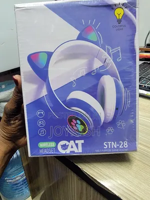 STN-28 Wireless Cat Ear Headphones - Blue
