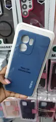 Kava ya Bluu Nyeusi ya Silicone kwa Oppo Reno 13F - Kumaliza Matte - 2