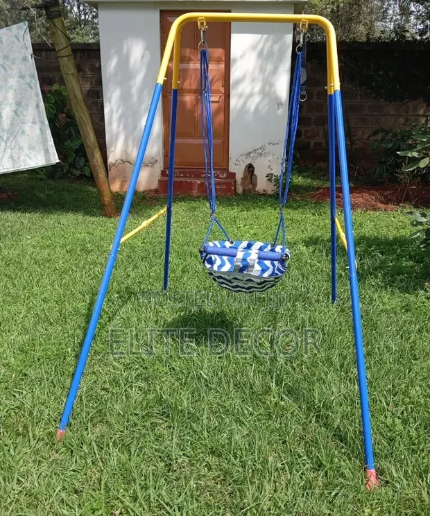 Foldable Indoor/Outdoor Baby & Toddler Swing Set - 1