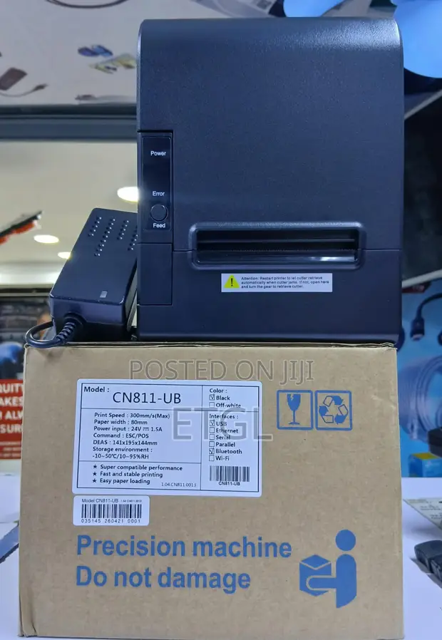 Printer Mpya ya Receipt ya Thermal 80MM USB + Bluetooth CN811 - 1