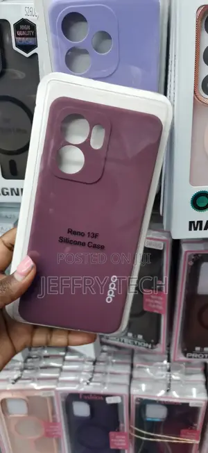 Kesi ya Plum Purple Matte Silicone kwa Oppo Reno 13F