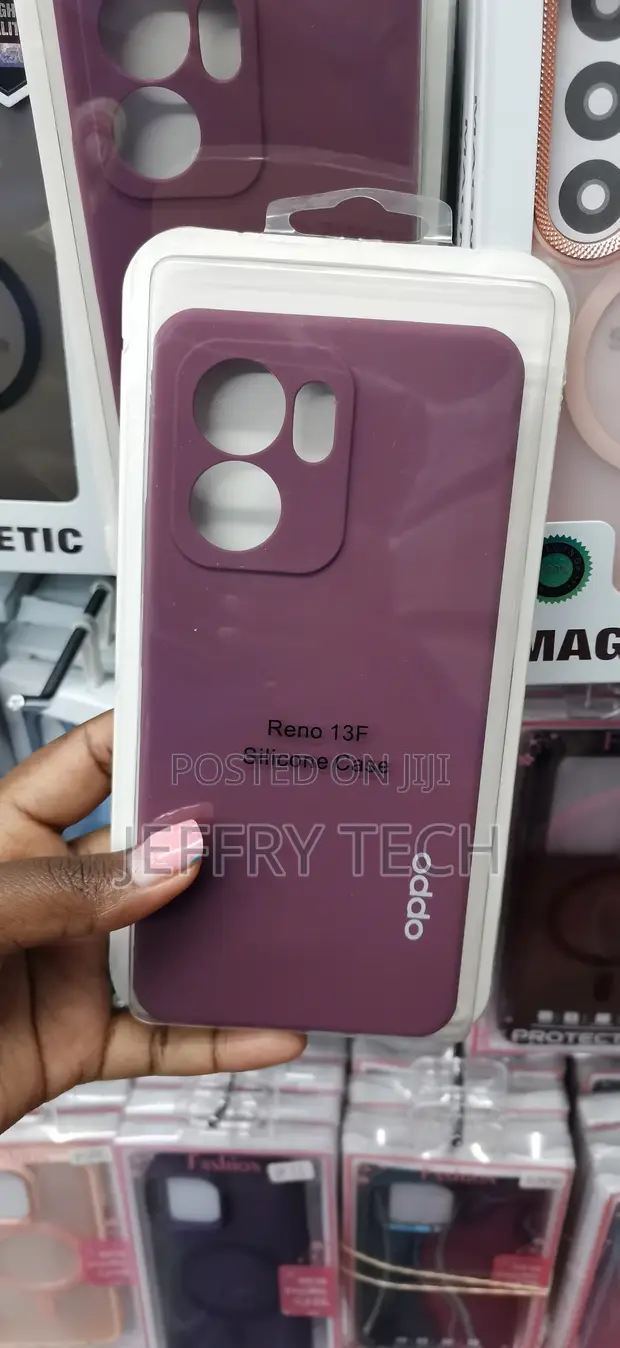 Purple/Maroon Liquid Silicone Soft Case for Oppo Reno 13F - 1