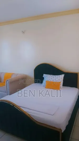 Kitanda cha Kisasa cha Velvet Kijani cha Emerald na Godoro la HD