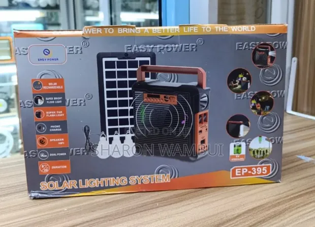 Solar System with 3 Bulbs, BT, Radio & Panel - 1