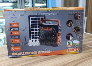 Solar System with 3 Bulbs, BT, Radio & Panel