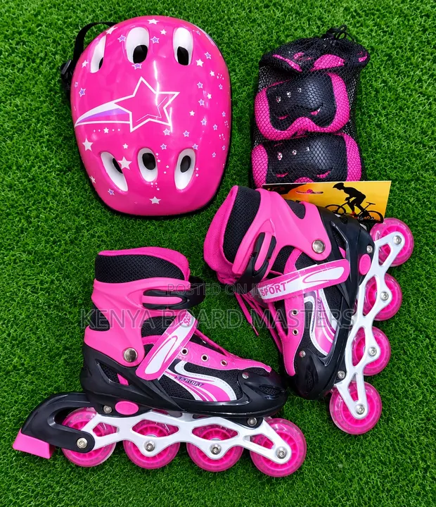 Pink Roller Skates (Mpya Kabisa) - 1