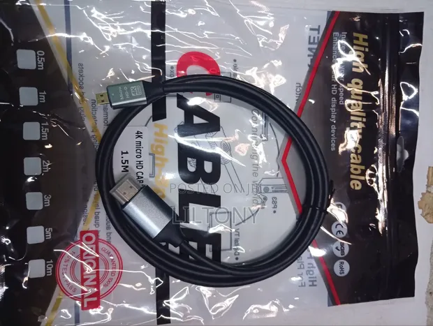 Kebo ya 4K Micro HDMI hadi HDMI 1.5m - 1