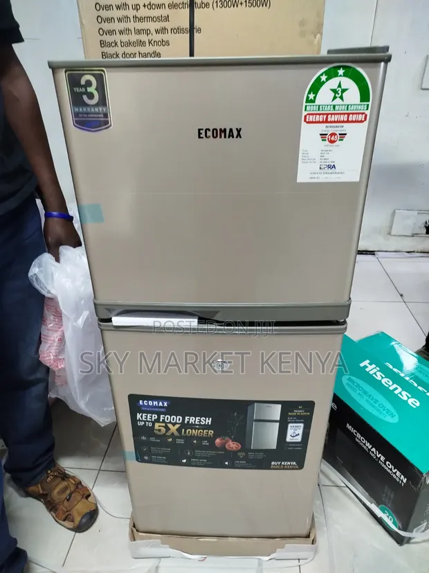 Ecomax Double Door Fridge 118 Litres - 1