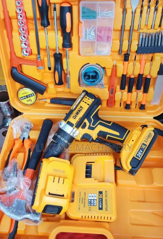 Dewalt Cordless Drill Set - Mpya Kabisa - 1