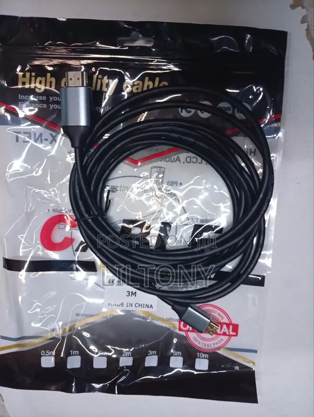 Kebo Mpya ya Mini HDMI hadi HDMI 3m 4K - 1