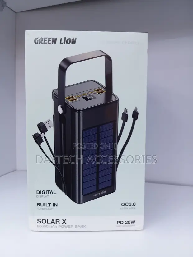 Green Lion Solar X 80000mAh Power Bank - 1